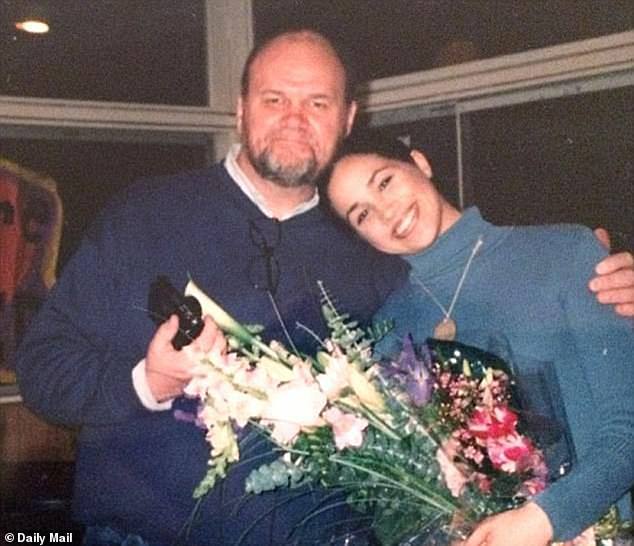 Thomas Markle Snr, pictured here with Meghan when they were closer, has claimed his daughter 'killed me and then mourned me'