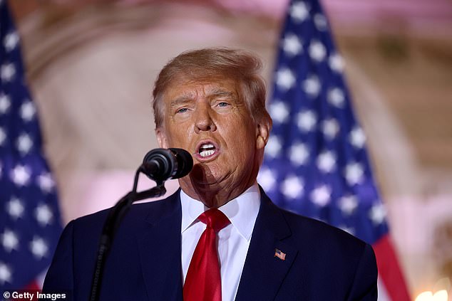Donald Trump on Tuesday condemned the 'Biden crime family', and claimed their business dealings were 'Watergate times 10'