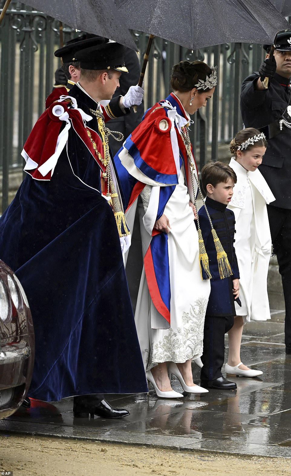 The Princess of Wales and her daughter Princess Charlotte looked incredible in matching Alexander McQueen coronation dresses at Westminster Abbey
